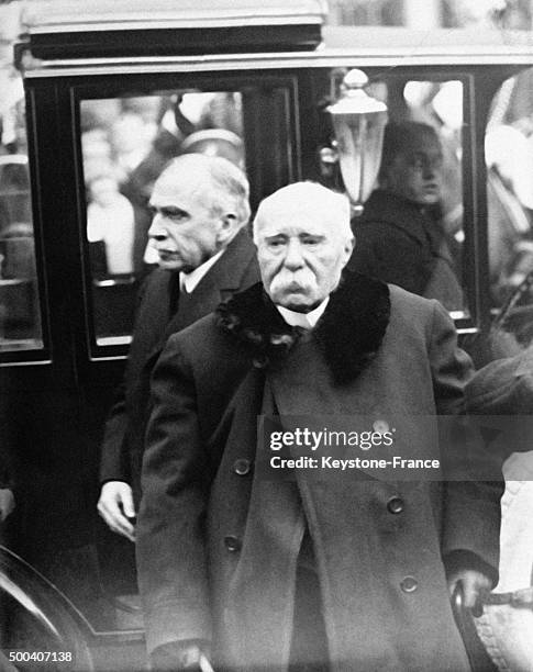 Visite de Georges Clemenceau, 1922 a Philadelphie, Pennsylvanie, Etats Unis.