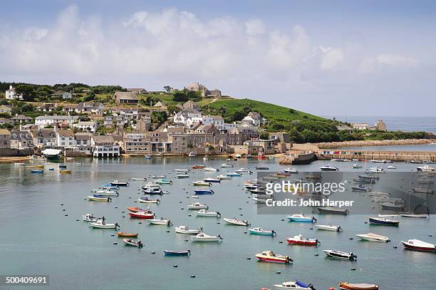 st. mary's harbour, isles of scilly - isles of scilly stock pictures, royalty-free photos & images