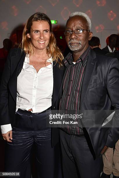 Directors Lisa Azuelos and Souleymane Cisse attend the 'Positive Awards' Ceremony at La Gaiete Lyrique on December 7, 2015 in Paris, France.