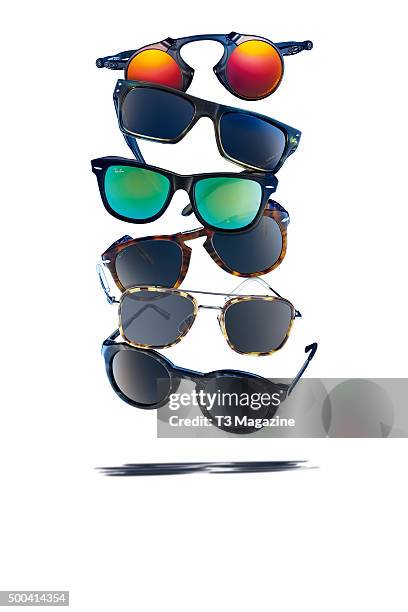 Selection of premium sunglasses, including Oakley Polarized Madman, Our Legacy Faith, Ray-Ban Original Wayfarer Cosmo, Persol Crystal Icons, Thom...