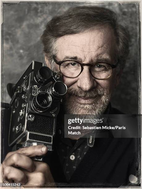 Film director Steven Spielberg is photographed for Paris Match on September 29, 2015 in New York City.