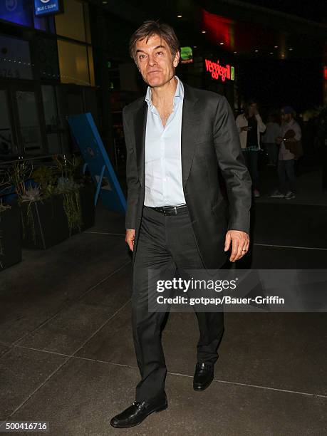 Mehmet Oz is seen arriving at the Premiere of 'The Hateful Eight' at ArcLight Theatre on December 07, 2015 in Los Angeles, California.