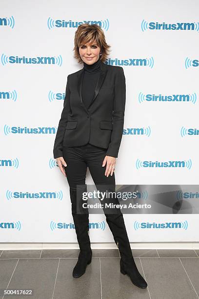Actress Lisa Rinna visits SiriusXM Studios on December 8, 2015 in New York City.