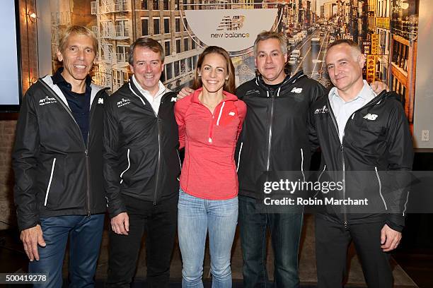 S President, Events and TCS New York City Marathon Race Director Peter Ciaccia, VP Running at New Balance Tom Carleo, New Balance Team Athlete Jenny...