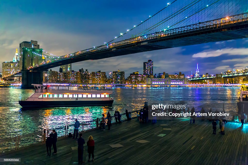 Brooklyn Bridge at night