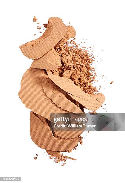 crushed foundation powder - makeup pile stock pictures, royalty-free photos & images