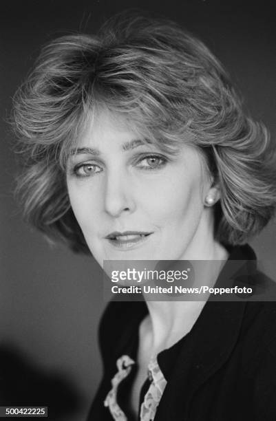 English actress Patricia Hodge in London on 19th February 1986.