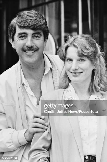 English actor John Alderton posed with actress Karen Archer at a press call in London to promote the television series 'Father's day' on 21st June...