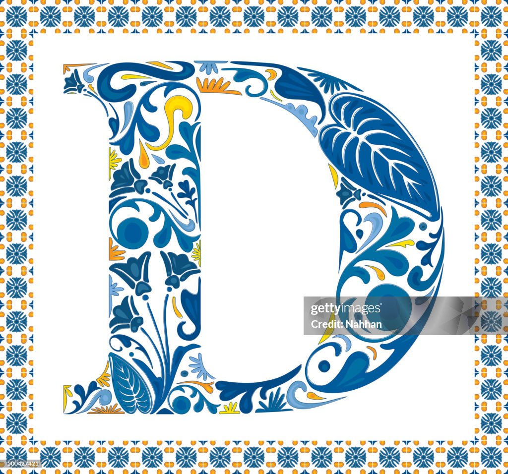 D In Blue Blue Letter D High-Res Vector Graphic - Getty Images