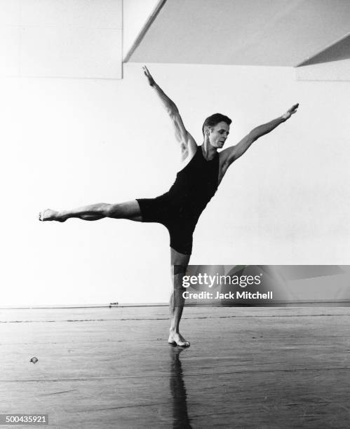 Mikhail Baryshnikov rehearsing in New York City in 1993.