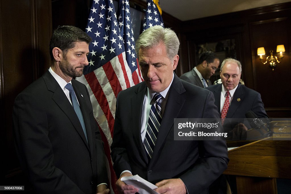 House Speaker Paul Ryan And GOP Leaders Hold News Conference After Weekly Meeting