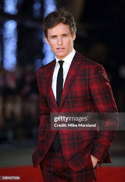 Eddie Redmayne attends the UK Film Premiere of "The Danish Girl" on December 8, 2015 in London, United Kingdom.