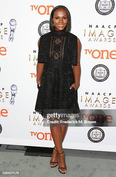 Actress Tika Sumpter attends the 47th NAACP Image Awards Nominations Press Conference at The Paley Center for Media on December 8, 2015 in Beverly...