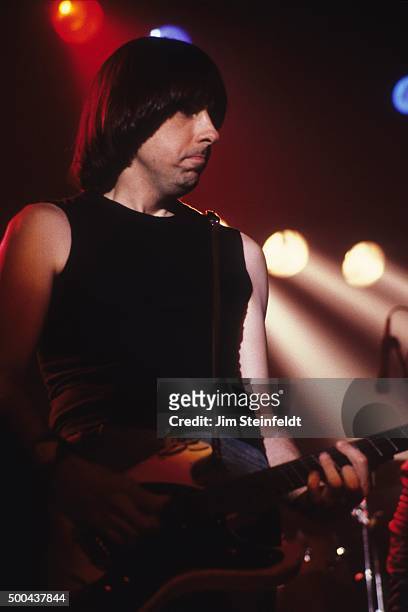 Johnny Ramone performs with the Ramones at First Avenue nightclub in Minneapolis, Minnesota on July 27, 1986.
