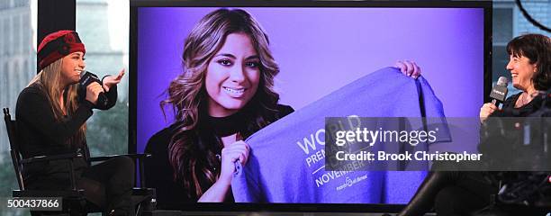 Fifth Harmony member Ally Brooke discusses her hit-making group, and her role as celebrity ambassador for the March of Dimes at AOL Studios In New...