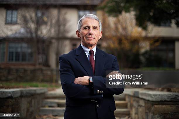 Dr. Anthony Fauci, Director of the National Institute of Allergy and Infectious Diseases, is photographed at the NIH, December 7, 2015.