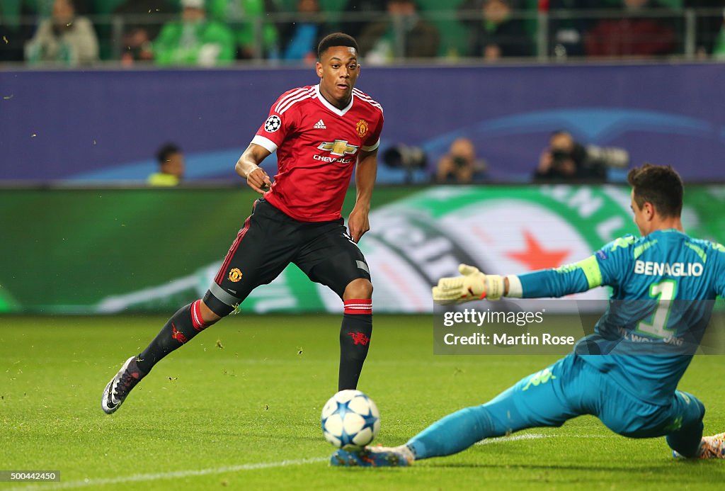 VfL Wolfsburg v Manchester United FC - UEFA Champions League