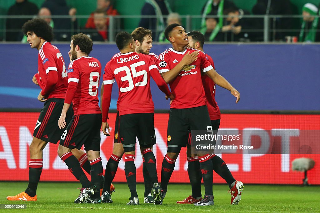 VfL Wolfsburg v Manchester United FC - UEFA Champions League