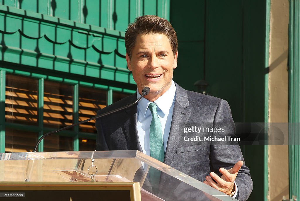 Rob Lowe Honored With Star On The Hollywood Walk Of Fame