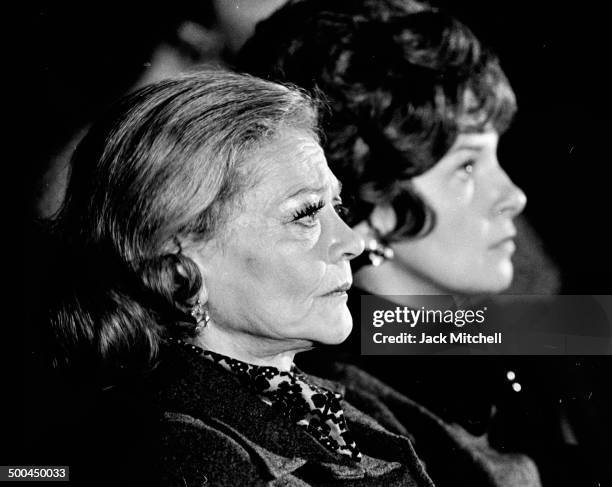 Veteran actress Sylvia Sidney photographed in 1972, the year she was making the film 'Summer Wishes, Winter Dreams' playing Joanne Woodward's mother.