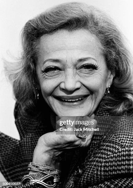 Veteran actress Sylvia Sidney photographed in 1972, the year she was making the film 'Summer Wishes, Winter Dreams' playing Joanne Woodward's mother.