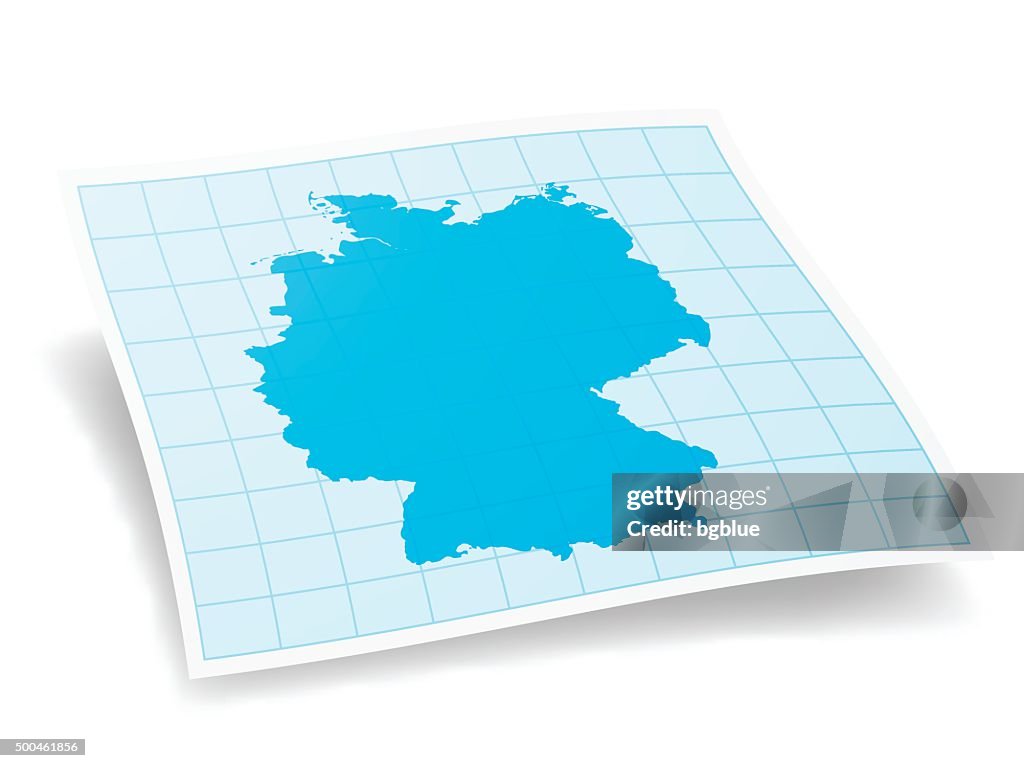 German Map Background Germany Map Isolated On White Background High-Res Vector Graphic ...