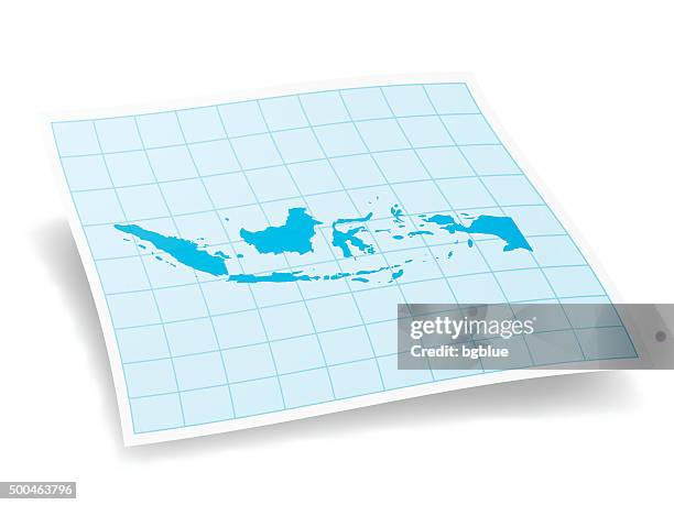 ilustraciones, imágenes clip art, dibujos animados e iconos de stock de indonesia mapa aislado sobre fondo blanco - indonesia map