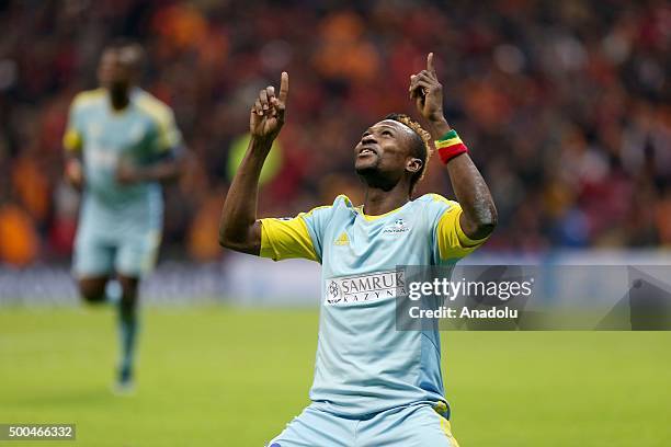 Patrick Twumasi of FC Astana celebrates after scoring a goal during... News Photo - Getty Images