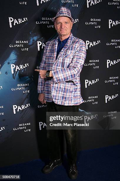 Florian Schneider attends the 'Parley Talks' photocall at Les Bains Douches on December 8, 2015 in Paris, France.