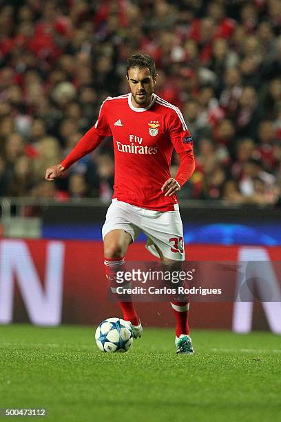 Benfica's defender Jardel Vieira during the match between SL Benfica and Club Atletico de Madrid for the UEFA Champions League at Estadio da Luz on...