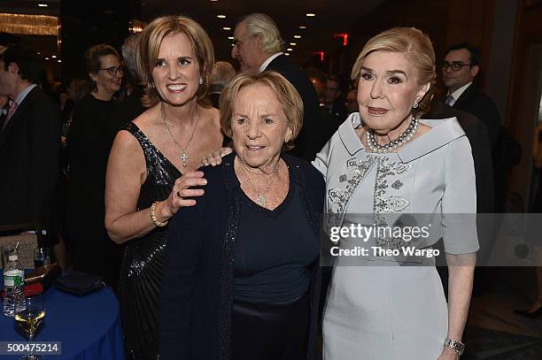 Kerry Kennedy, Ethel Kennedy, and Marianna Vardinoyannis attend as Robert F. Kennedy Human Rights hosts The 2015 Ripple Of Hope Awards honoring...