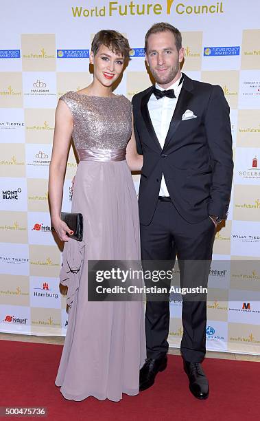 Verena Mundhenke and Florian Kringe attend the Charity Dinner for children rights at Hamburg townhall on December 8, 2015 in Hamburg, Germany.