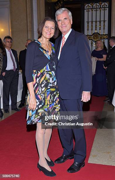 Michael Otto and Christl Otto attend the Charity Dinner for children rights at Hamburg townhall on December 8, 2015 in Hamburg, Germany.