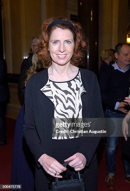 Monica Lierhaus attends the Charity Dinner for children rights at Hamburg townhall on December 8, 2015 in Hamburg, Germany.