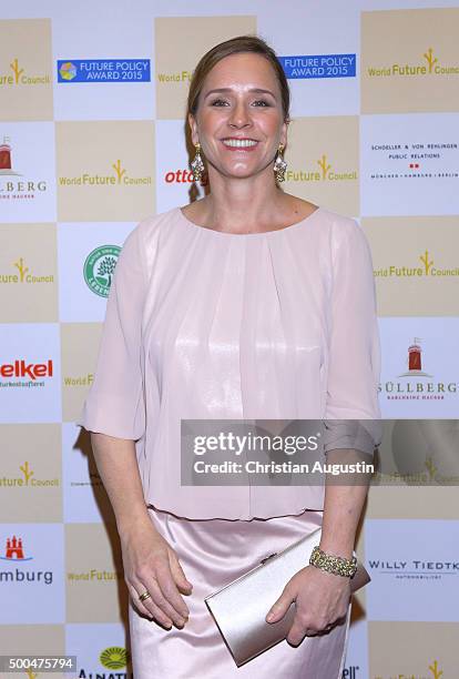 Caroline Hamann-Winkelmann attends the Charity Dinner for children rights at Hamburg townhall on December 8, 2015 in Hamburg, Germany.