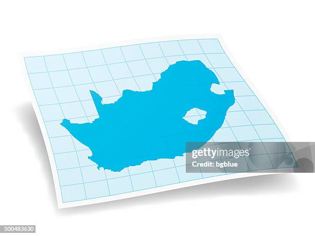 south africa map isolated on white background - cape town stock illustrations