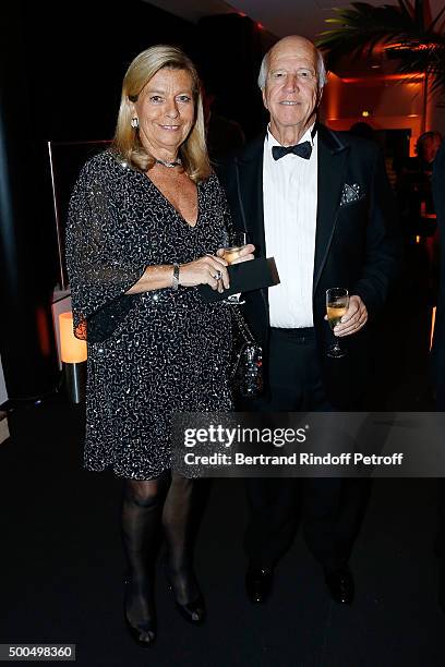 Corinne Bouygues and Sergio Gobbi attend the gala of AROP and the Representation of 'La Damnation de Faust' at Opera Bastille on December 8, 2015 in...