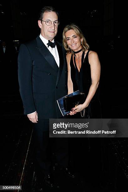 Nicolas Bazire and his wife Fabienne attend the gala of AROP and the Representation of 'La Damnation de Faust' at Opera Bastille on December 8, 2015...