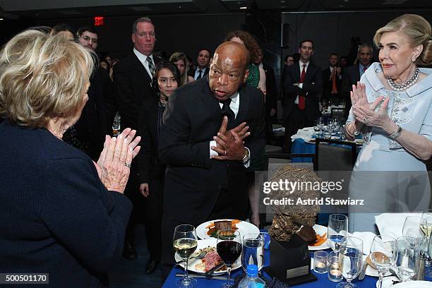 Ethel Kennedy, Congressman John Lewis, and UNESCO Ambassador Marianna Vardinoyannis attend as Robert F. Kennedy Human Rights hosts The 2015 Ripple Of...