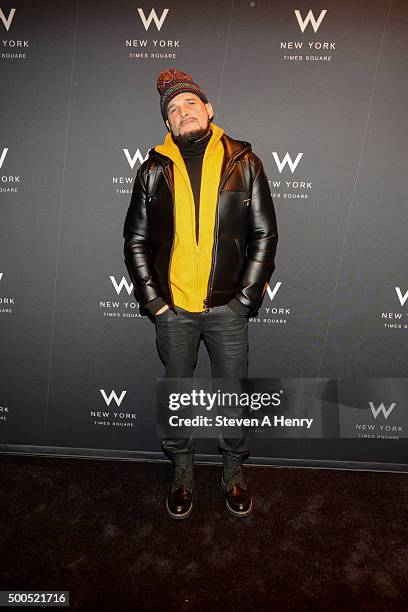 Stylist Phillip Bloch attends the "Ultimate Encore" New York premiere at the W New York on December 8, 2015 in New York City.