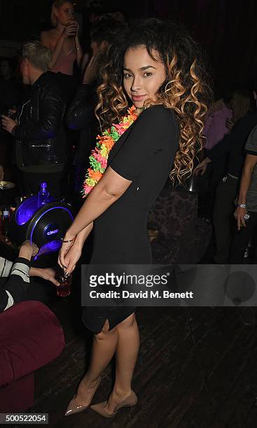 Ella Eyre attends the Ibiza Rocks the Box Christmas Party at The Box Soho on December 8, 2015 in London, England.