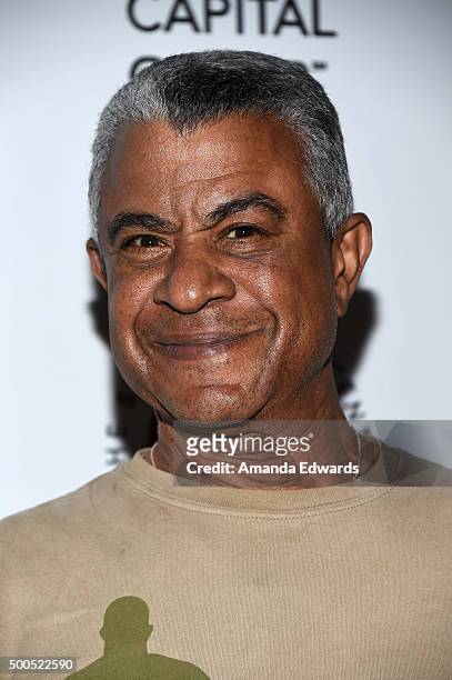 Actor Tucker Smallwood arrives at The Shakespeare Center of Los Angeles 25th Annual Simply Shakespeare Benefit at The Broad Stage on December 8, 2015...