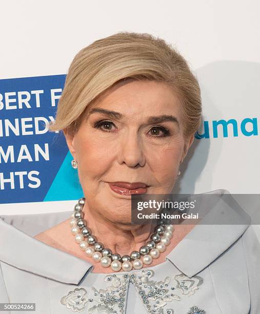 Marianna Vardinoyannis attends the Robert F. Kennedy human rights 2015 Ripple of Hope awards at New York Hilton Midtown on December 8, 2015 in New...