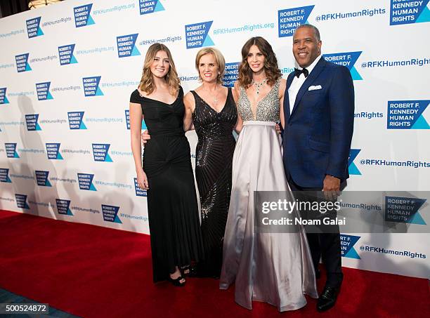 Michaela Kennedy Cuomo, Kerry Kennedy, Hope Dworaczyk Smith and Robert Smith attend the Robert F. Kennedy human rights 2015 Ripple of Hope awards at...