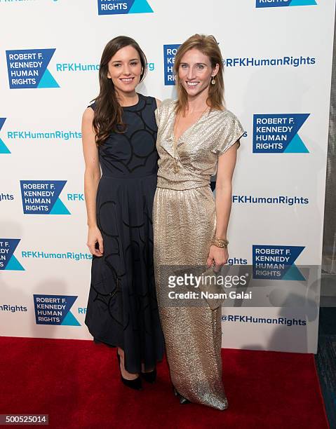 Kick Kennedy and Rory Kennedy attend the Robert F. Kennedy human rights 2015 Ripple of Hope awards at New York Hilton Midtown on December 8, 2015 in...