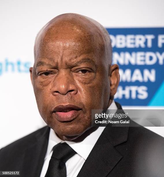 John Lewis attends the Robert F. Kennedy human rights 2015 Ripple of Hope awards at New York Hilton Midtown on December 8, 2015 in New York City.