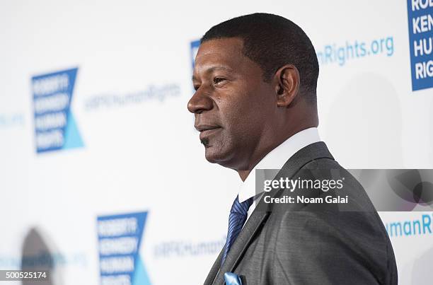 Actor Dennis Haysbert attends the Robert F. Kennedy human rights 2015 Ripple of Hope awards at New York Hilton Midtown on December 8, 2015 in New...