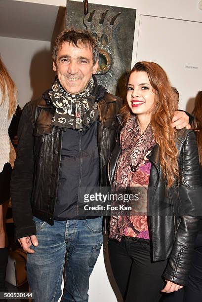 Luigi di Donna and Linda Lee attend 'Le Bistrot Les Quat Zarts' : Opening Party at La Pinacotheque on December 8, 2015 in Paris, France.