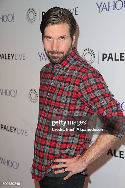 Actor Jon Lajoie attends PaleyLive's 'The League: A Fond Farewell' at The Paley Center for Media on December 8, 2015 in Beverly Hills, California.