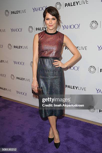 Actress Katie Aselton attends PaleyLive's 'The League: A Fond Farewell' at The Paley Center for Media on December 8, 2015 in Beverly Hills,...